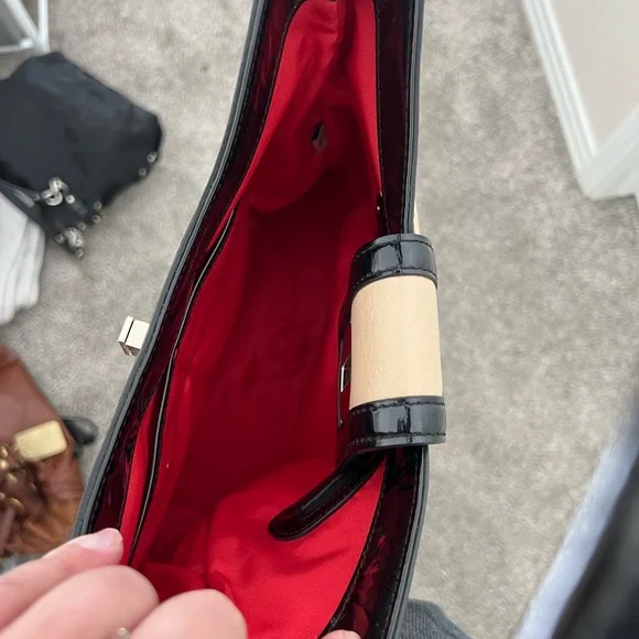 Beige and patent black Kate Spade - Picture 3 of 4